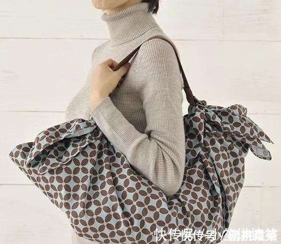 高颜值|一块布打两个结,变身大容量高颜值收纳包,几十种折法好强大