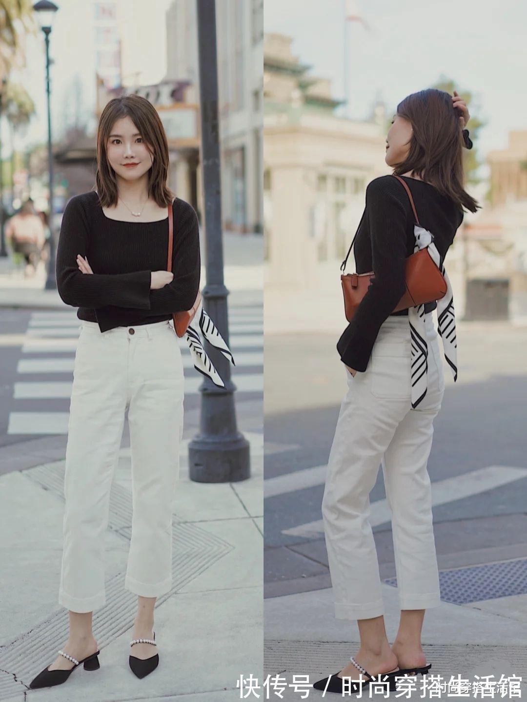 小姐姐|这才是“白裤子”该有的样子,有品位的女人这样穿,年轻又时髦