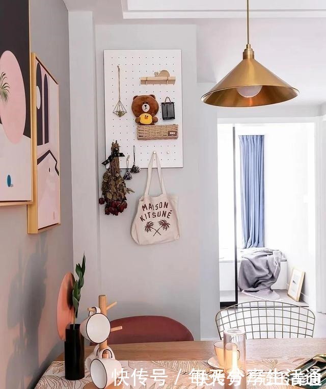 平面图|100平三居室，轻奢风，色彩明亮，简约清爽(附平面图)！