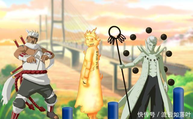 仙人|火影人柱力战力图,琳不如上忍,六道仙人是鸣人的2倍!