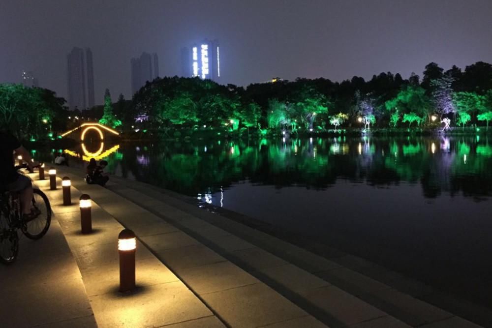 广东一“袖珍”公园，夜景媲美杭州西湖，还获得国“全球大奖”