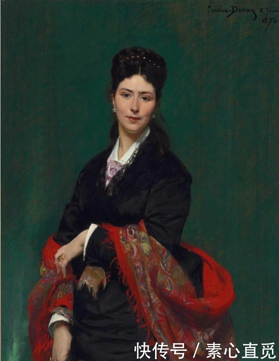 肖像$法国画家,查尔斯·奥古斯特·埃米尔·杜兰德,油画作品欣赏