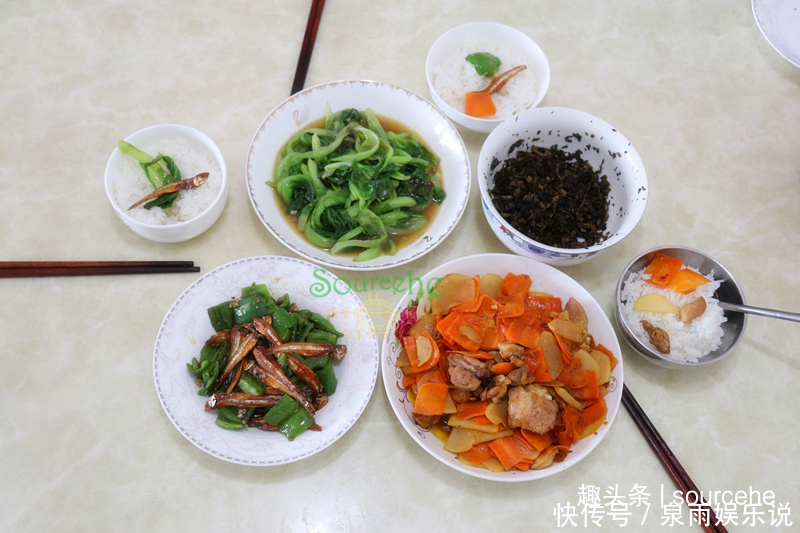 喜欢吃|一家三人的晚餐,四道菜家常菜,有荤有素不足三十元,真实惠!