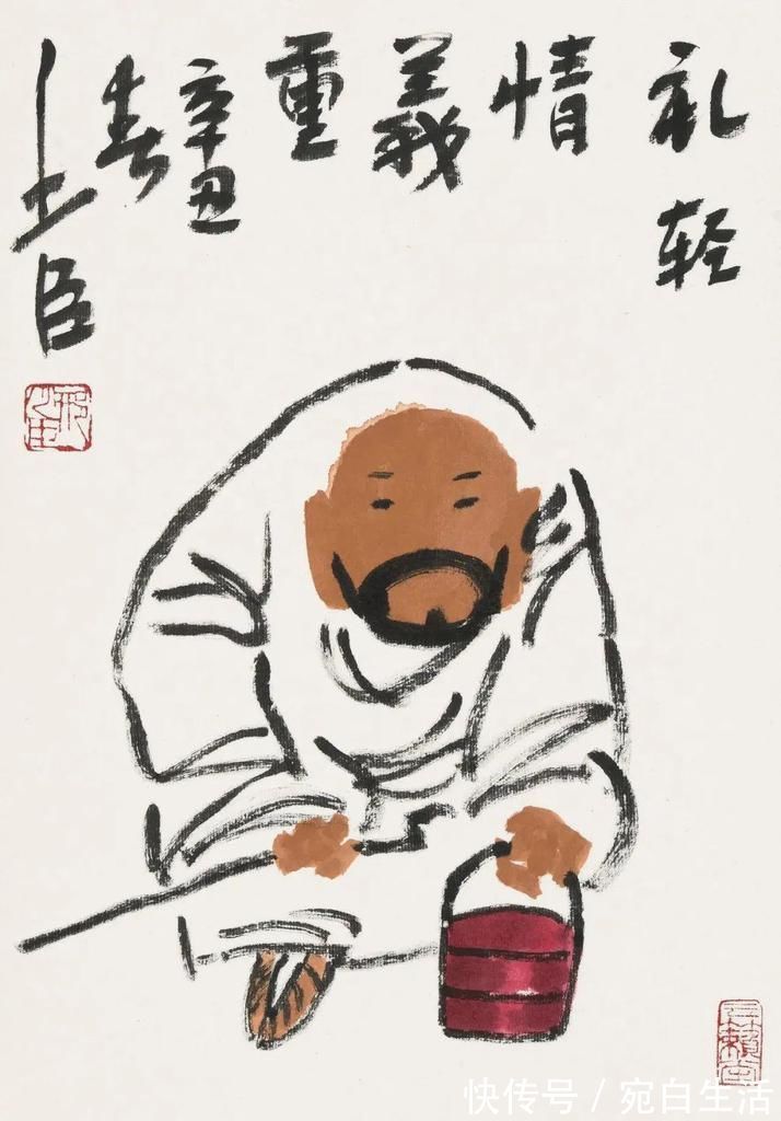 花鸟|变通！好的画家都善变，看黑乎乎的花鸟画家画人物啥样？