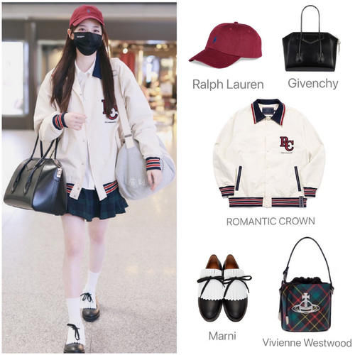 歐陽娜娜衣品終於回歸了!JK制服穿搭變元氣少女,比褲裝好看多了