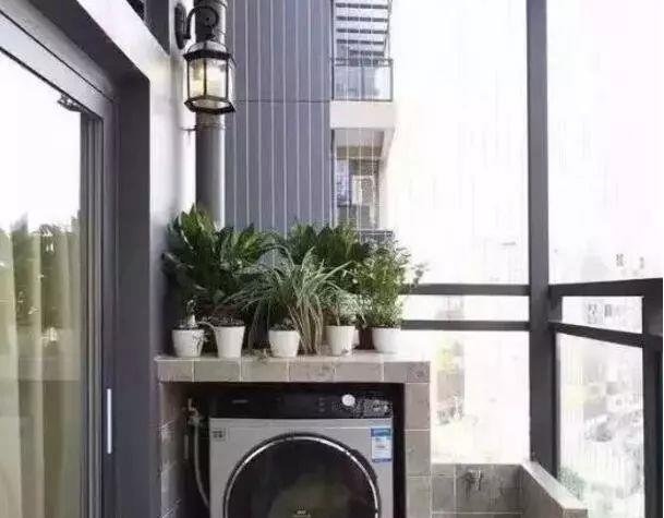 洗手池|同样是一个阳台,别人家的阳台这样装,真是漂亮又实用