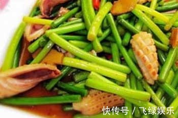 鱿鱼|蒜苗和此物一起炒,血管通常无阻,补血促消化,多做给家人吃