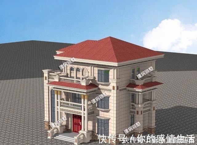 客厅|很豪华的一栋农村欧式别墅,客厅挑空,配旋转楼梯很大气!