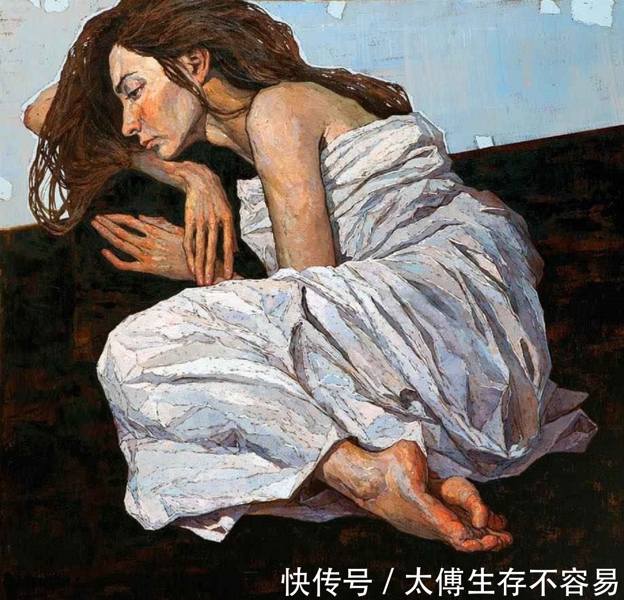 绘画#扭曲的人体,无声的话语——萨拉津非比寻常的人体艺术