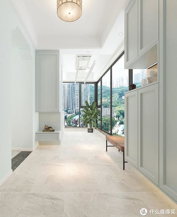 玄关|175㎡新家装成“轻奢美式”，整体敞亮大气又温馨，这才是理想居所