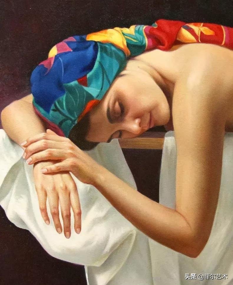 女画家@女画家索莱达·费尔南德斯画笔下的女子人物沉稳自然,美丽优雅