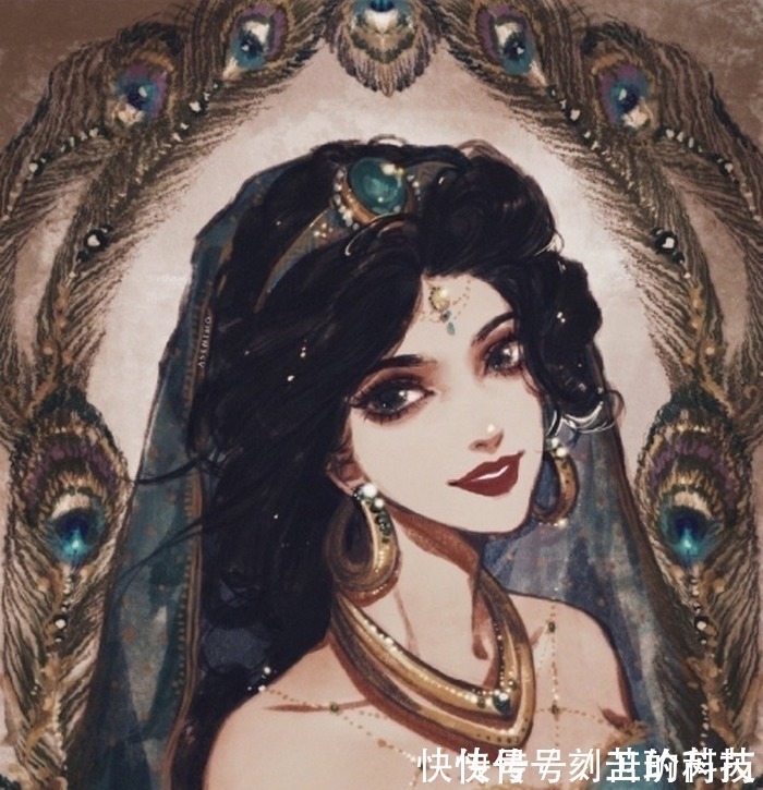 迪士尼公主的不同画风,爱丽儿一头秀发让人羡慕,艾莎女王范十足