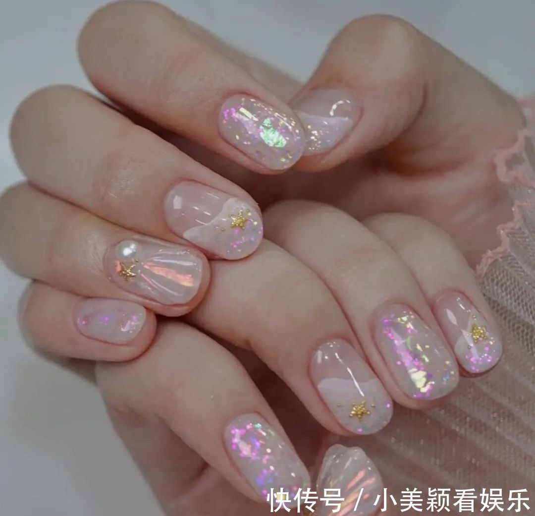 太仙气|九款极光甲盘点,化身水晶女孩,一起get煎妮同款吧!