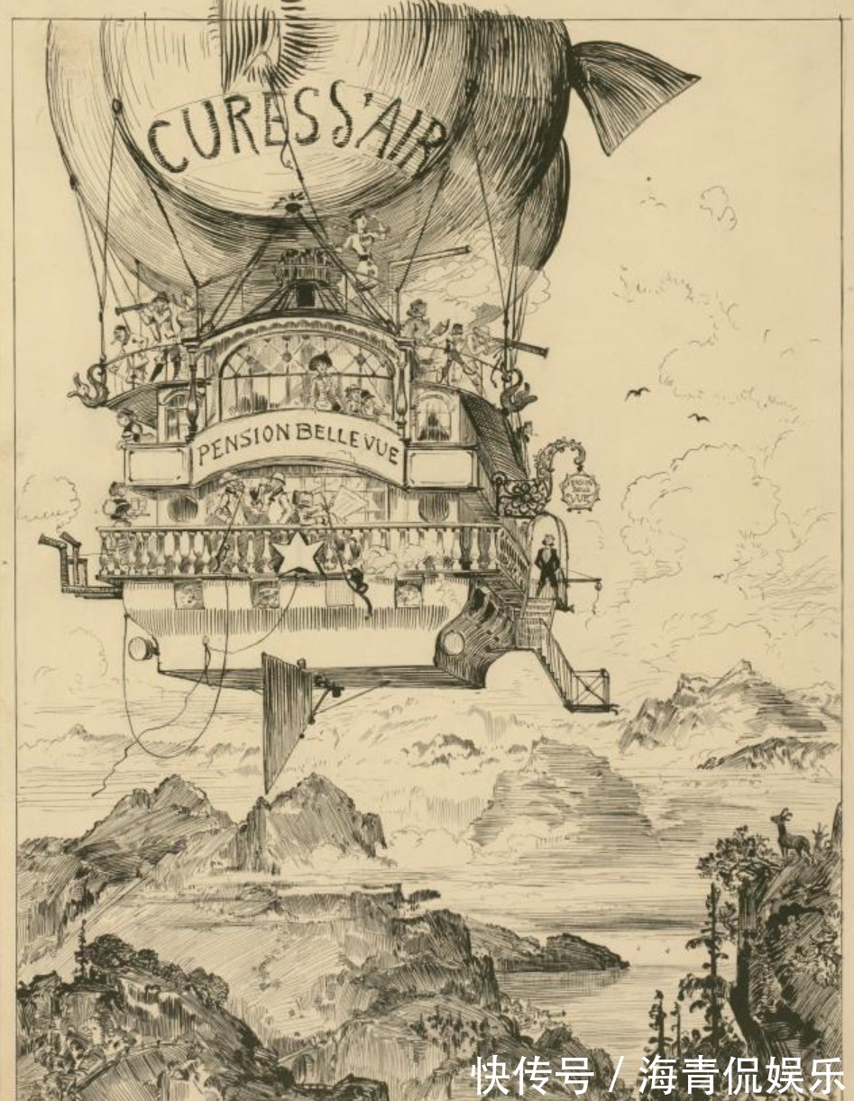 想象力&100年前的画家想象未来,并画了17幅画,网友神预言!