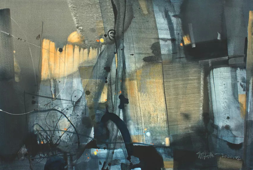 薄暮#[第七届庐山水彩节邀请嘉宾]姚波艺术作品展