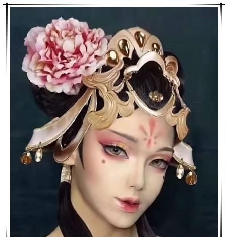 成品|高手仿妆“杨玉环”,过程看似悠闲简单,看到成品复制粘贴的