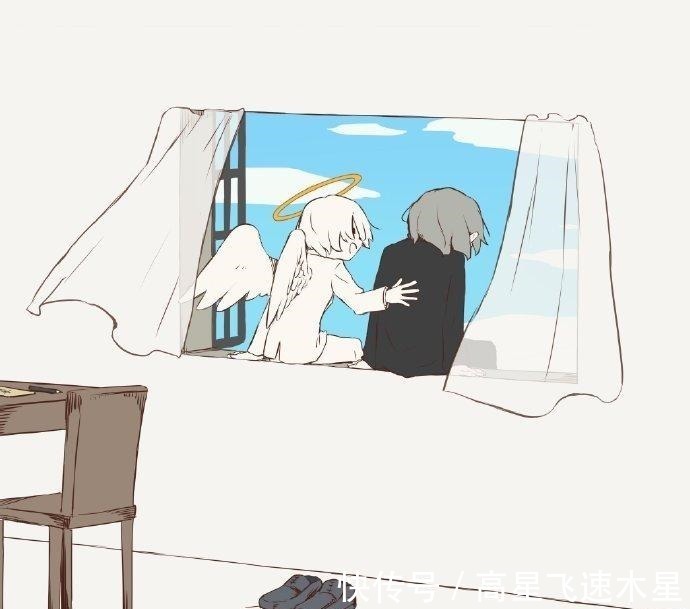 天使与死神|治愈漫画《天使与死神》,甜食控天使遇上忠犬死神,这画面太有爱