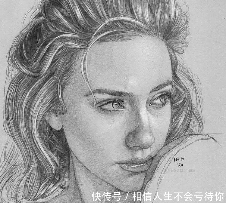 简洁的少女速写,灵动的美!