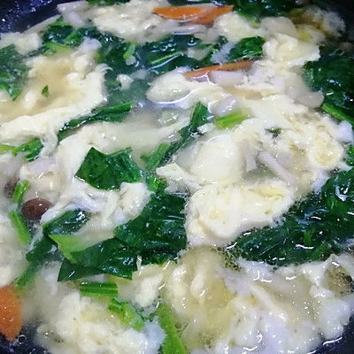 菌菇菠菜汤
