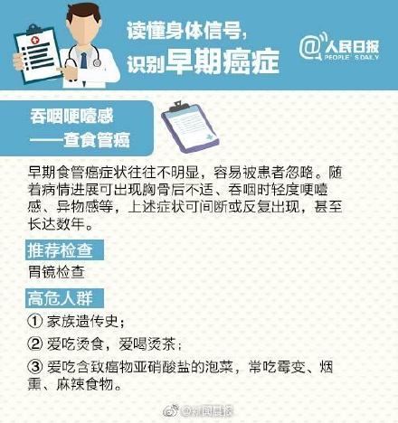 信号|读懂身体释放的危险信号 别让癌症找上你！