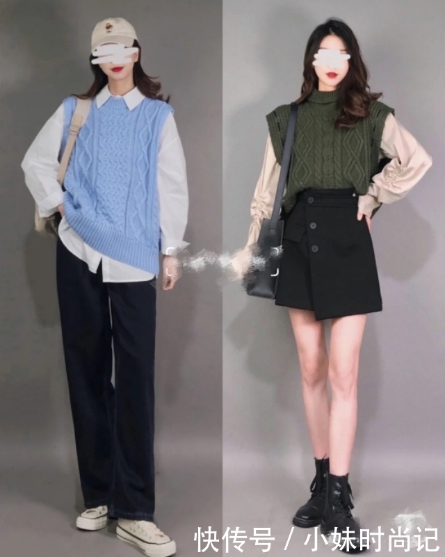 冬季少女感减龄穿搭,完美遮住小肚腩,约会太合适