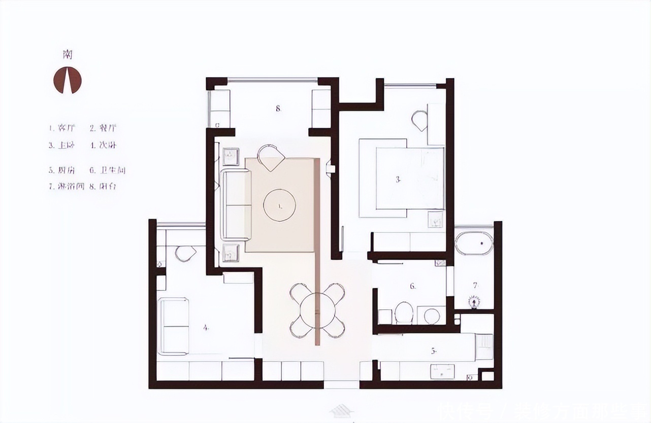 两居室|87平中式装修两居室轻松舒适的氛围,打造出不落俗套让人耳目一新