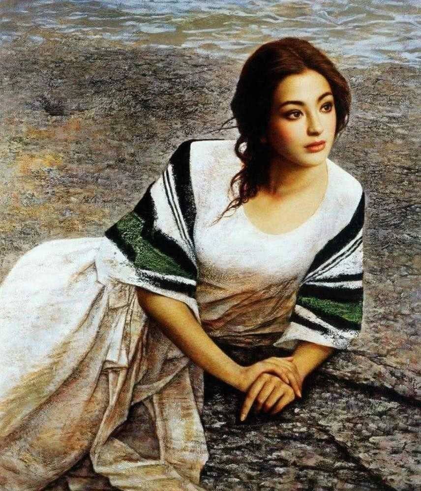 有何|谢楚余的《陶》，为何会被盗版千万次？画中女子到底有何魅力？