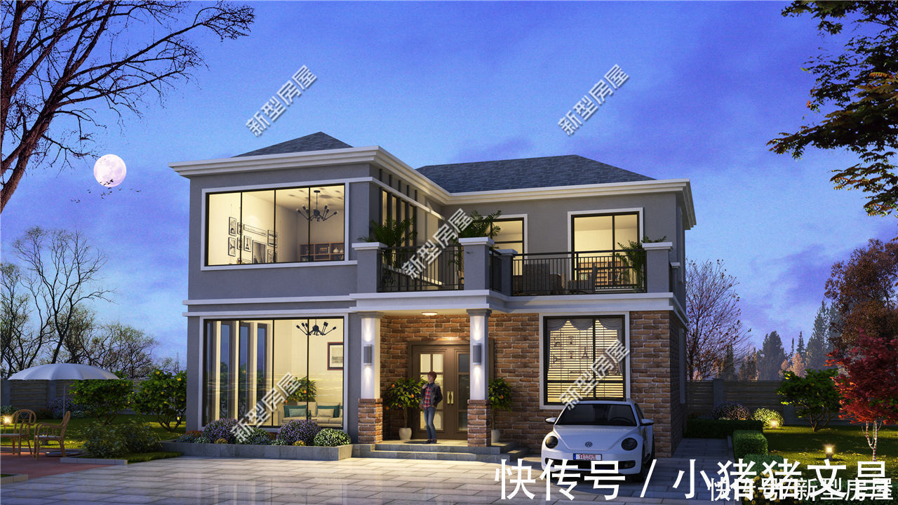 占地面积|占地100多平,多卧室设计,这样的农村别墅25万能盖起来吗?