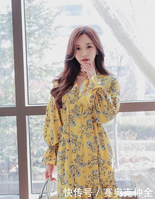 珐琅|孙允珠:春馨珐琅瓷金碎花涟漪斜摆裙!