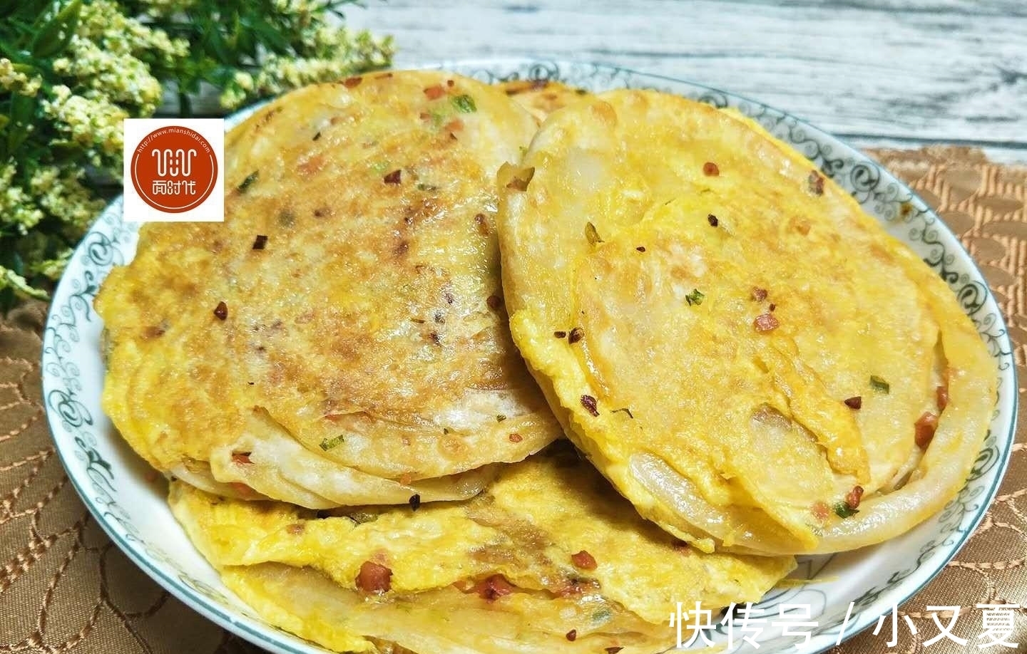 香肠粒|我家葱油饼都不用发面，做出来酥脆香软，比外面手抓饼还好吃！