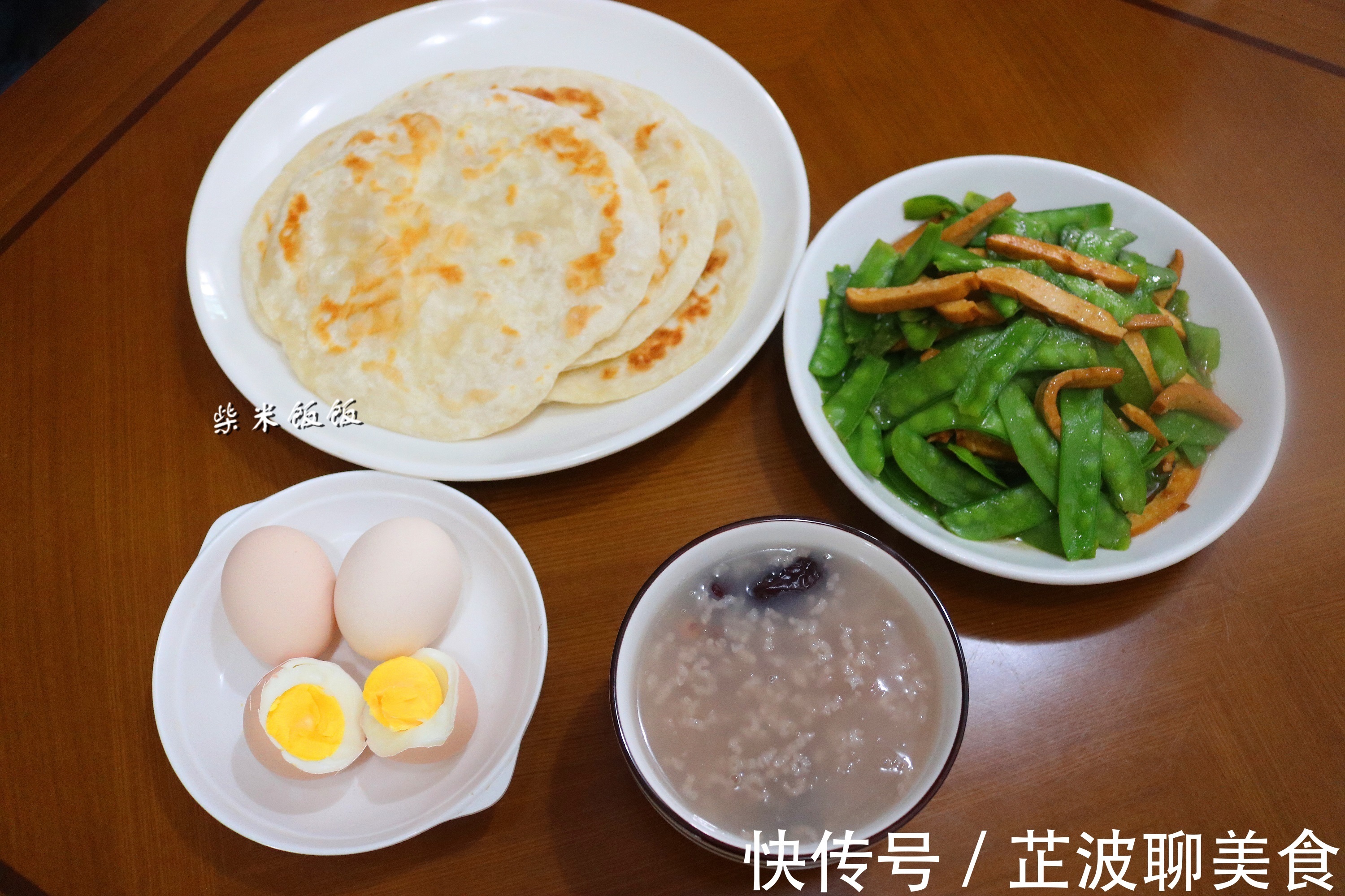 白煮鸡蛋|做了3年的早餐，最喜欢的还是这个搭配，简单4样，吃得舒坦