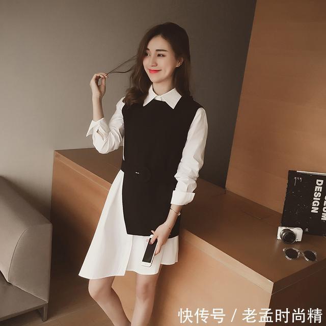 马甲|春季的到来,让连衣裙带给你不一样的气质