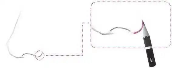 鼻孔@零基础素描教程:分步骤讲解34侧面鼻子画法,简单易学,快临摹