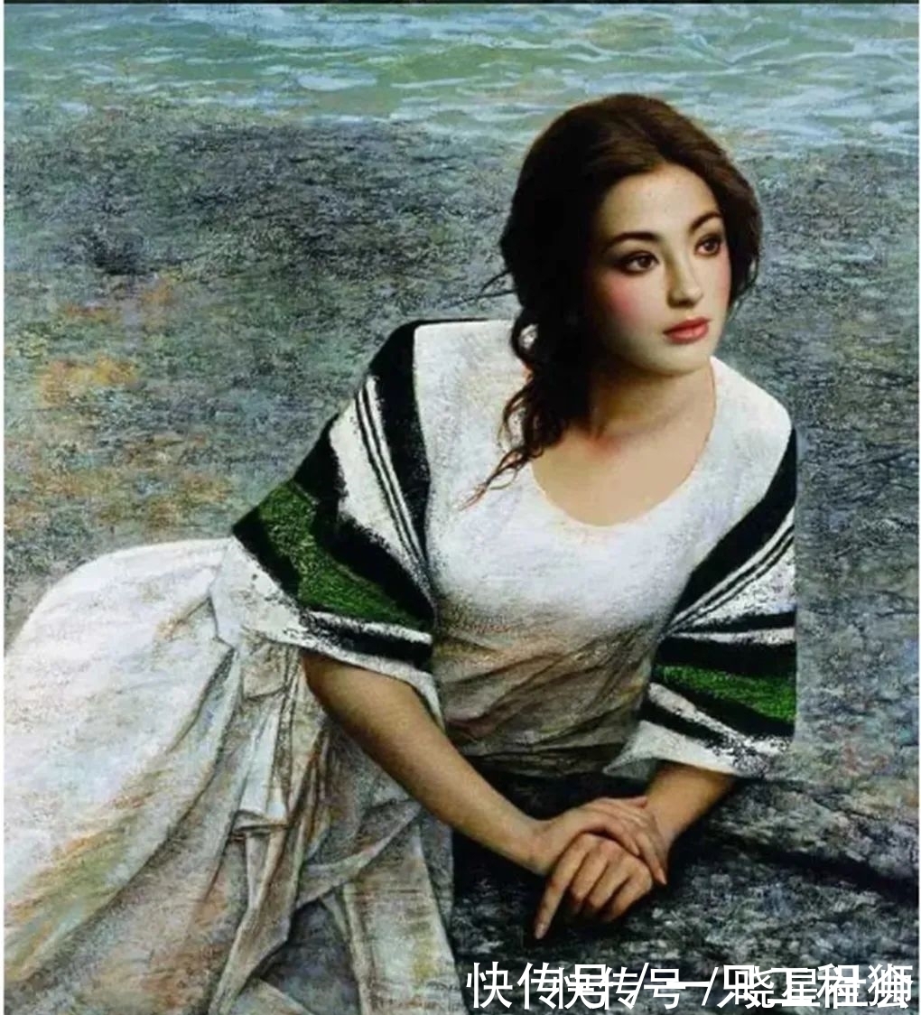 创作@以少女为素材创作的绘画作品,给人一种非常心动的感觉