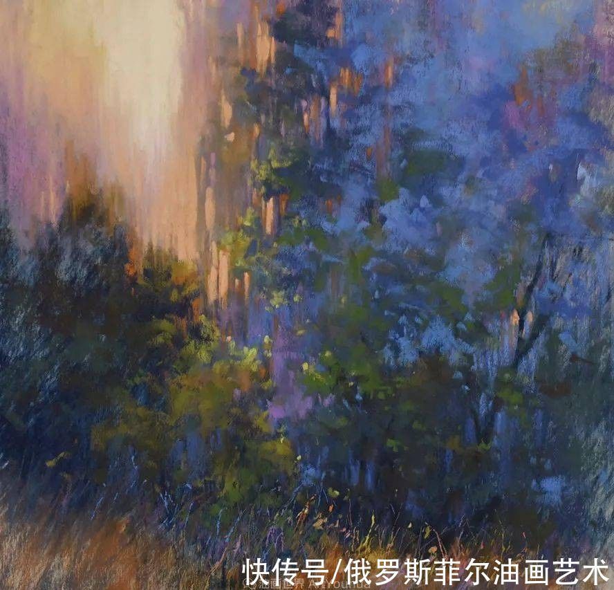 艺术家|美国当代粉彩艺术家贝萨尼·菲尔兹粉彩风景画作品欣赏