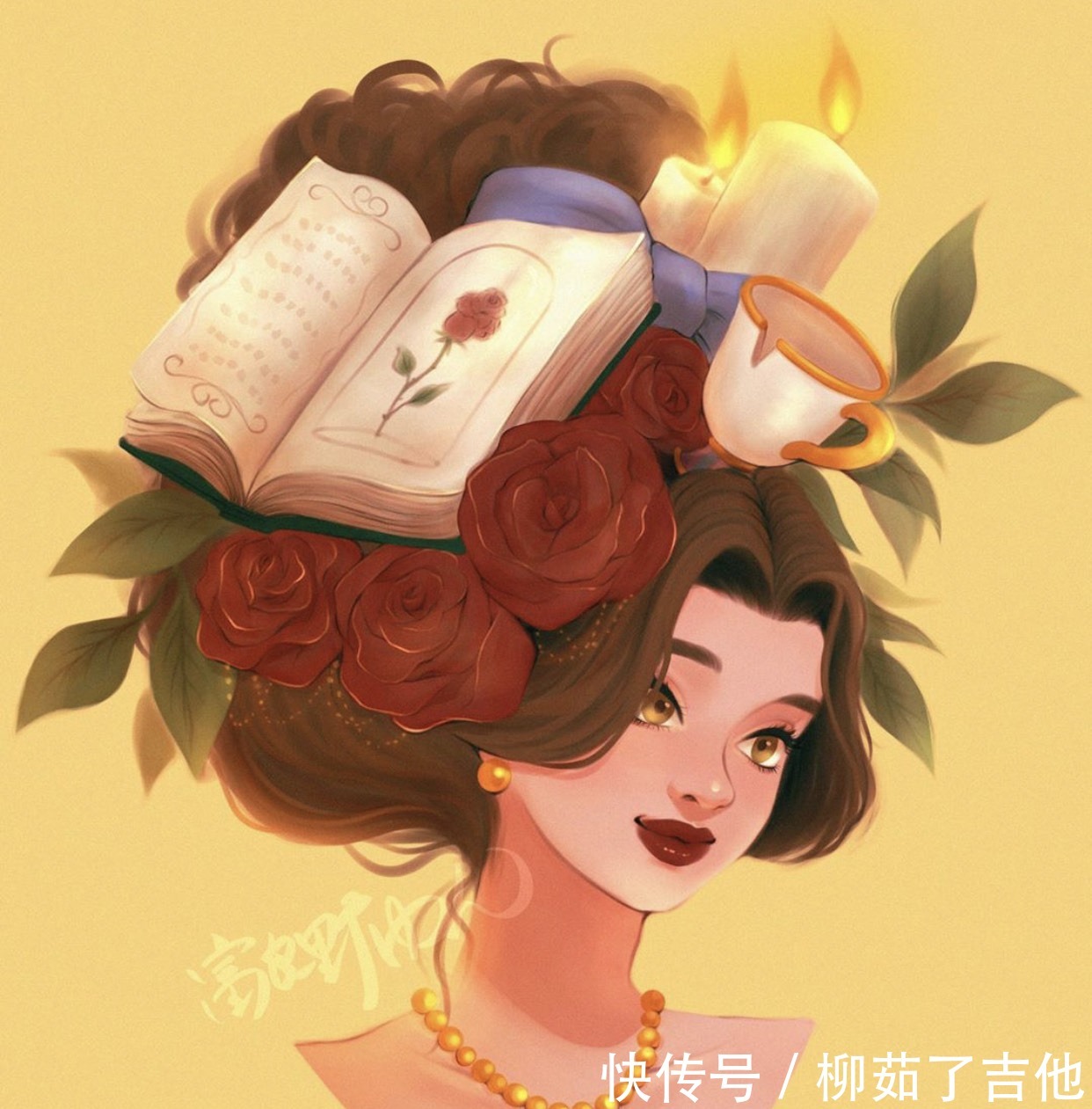 蒂安娜|迪士尼公主的头,究竟是用什么做的茉莉头上盘着老虎,太猛了