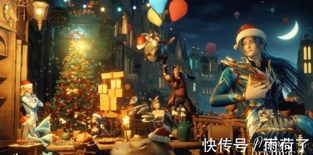 斗罗大陆|斗罗大陆也过圣诞绝美贺图细节感人，唐三秒变憨货，小舞好仙气