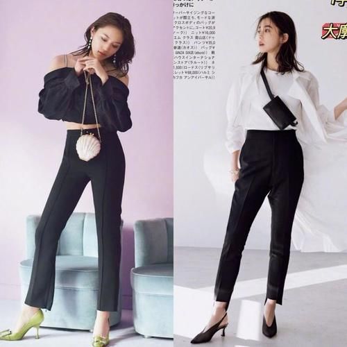 黑裤|秋天“小黑裤”的穿搭思路，这样穿既利落又有温柔气质