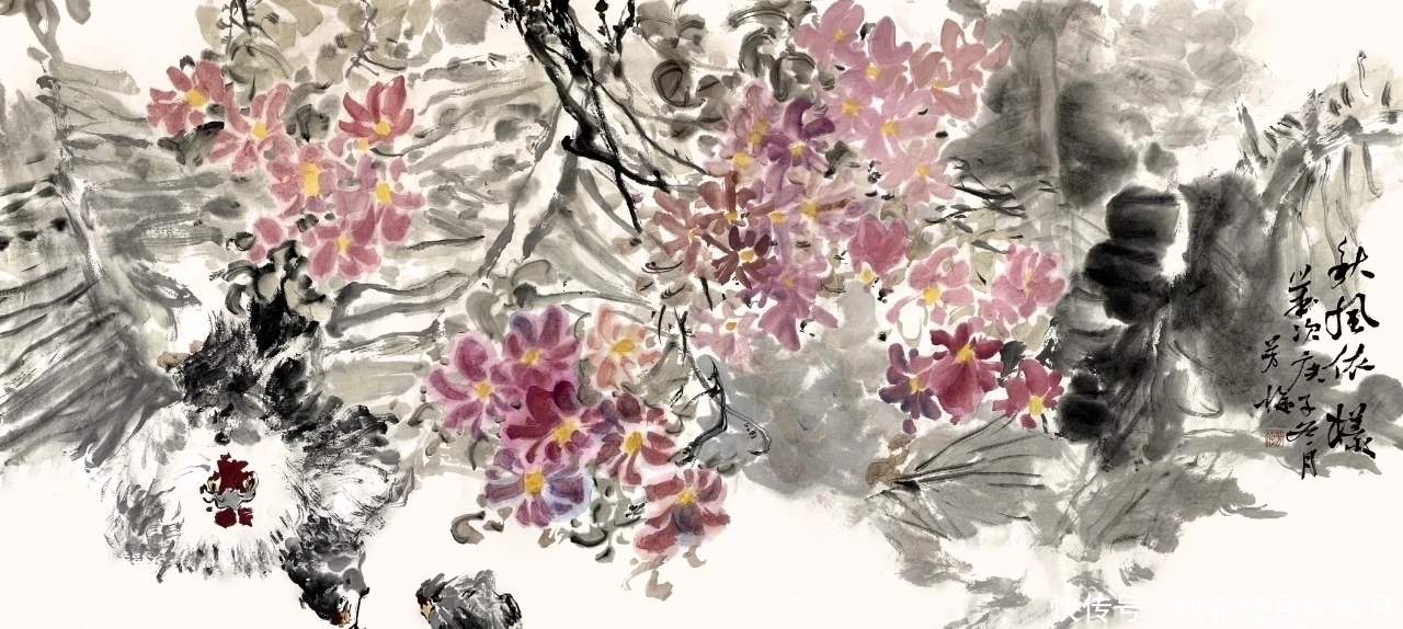 刘芳梅$国画家|刘芳梅的写意花鸟画,呈现出一种阳刚之气!