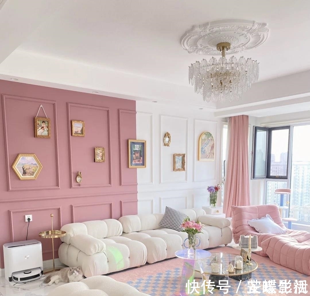 台面|女主128㎡新居,色彩碰撞带来的新颖浪漫体验,引得上万网友收藏