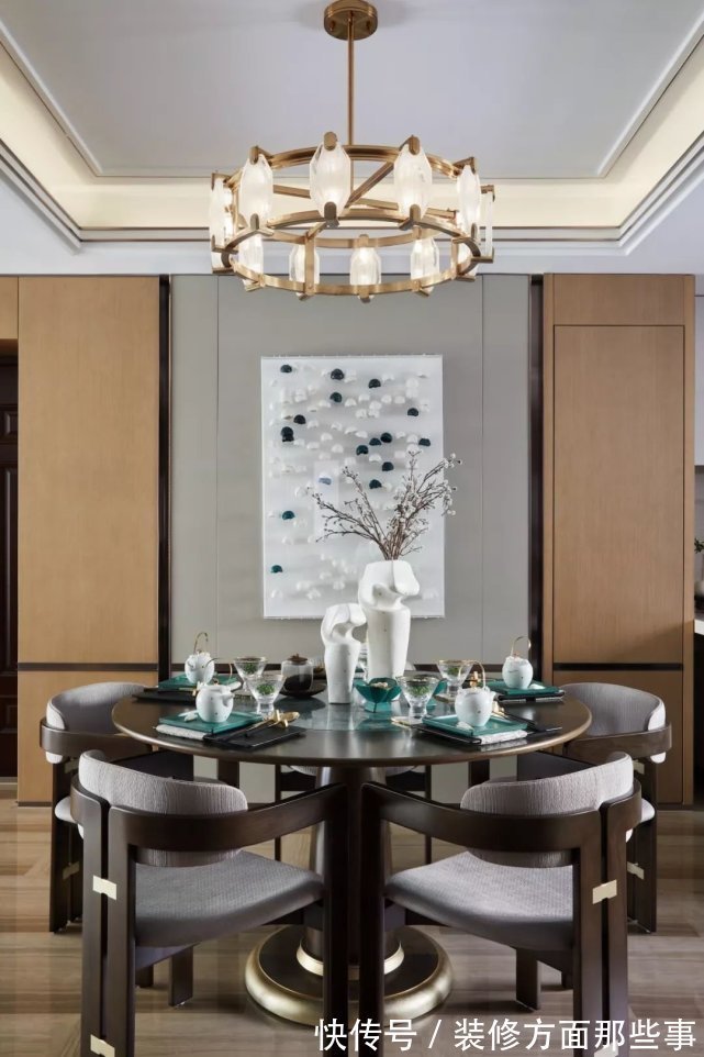 饱和度|173㎡轻奢新中式,古典和现代的碰撞,唯美浪漫!