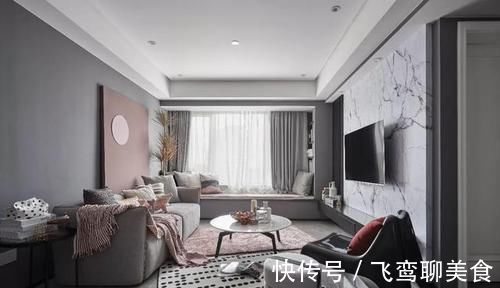 卧室|110㎡轻奢两居,高级灰+烟粉,个性独特的品质感让人惊艳!