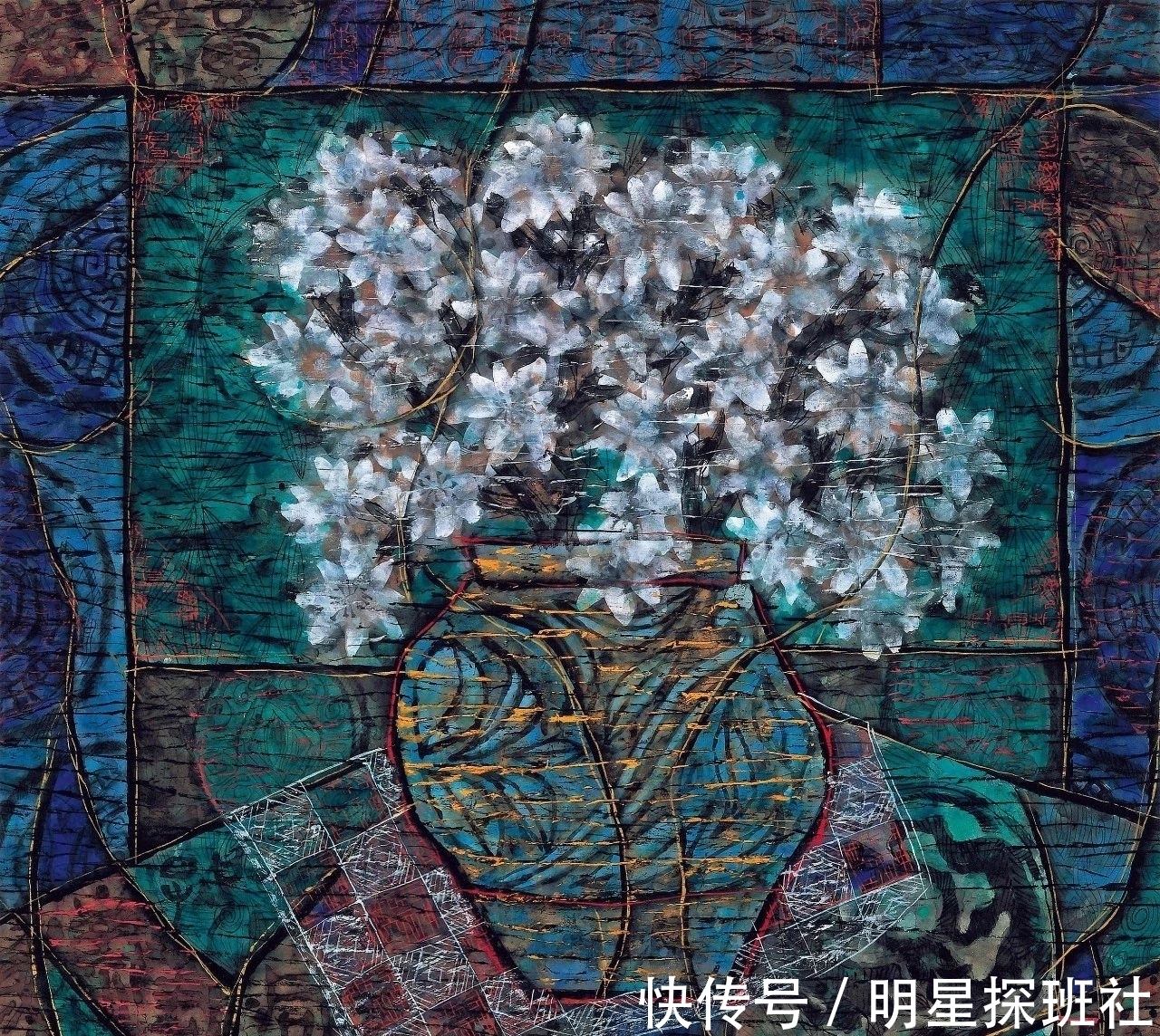 绘画作品|「津门网」陈向迅的绘画作品色彩丰富笔墨厚重,更偏向于装饰绘画