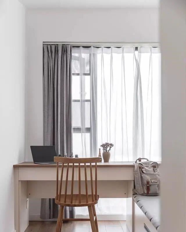 原木色|90平新房,过道、衣帽间太实用了,卫生间装折叠门,超明智!