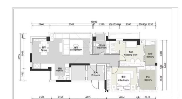 次卧|一样的80㎡,他家装修出的效果为什么这么宽敞,超大客厅真棒!