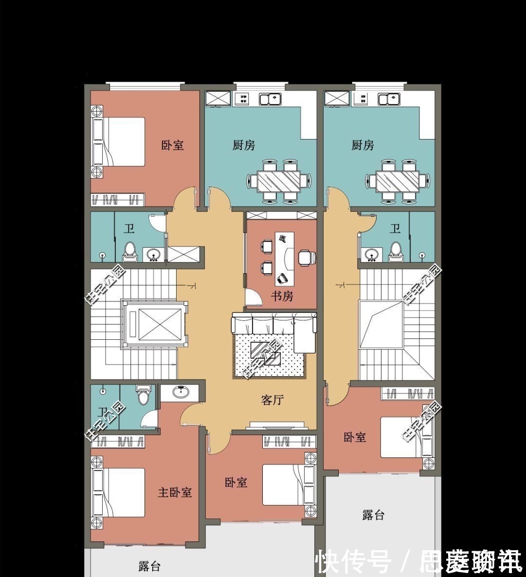 业主|12×19米四层农村别墅，每层都有厨房客厅，自住、出租都能满足