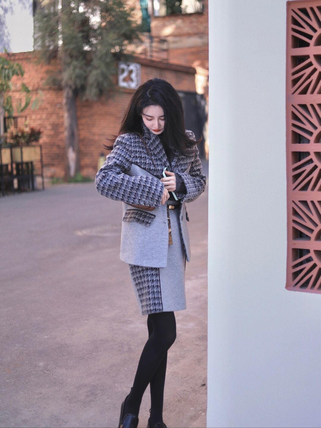 黑白配 冬季不容错过的“毛呢外套”搭配,思路总结好了,看这篇就够