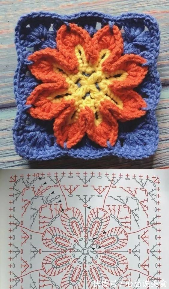 包包$55款超美的钩花包包,只要会钩不同的花,拼缝在一起,就能做出