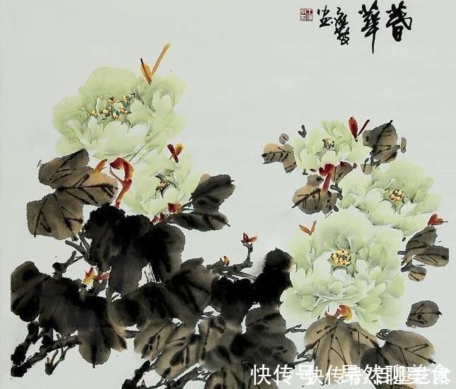 小写意@唯有牡丹真国色!小写意牡丹画150幅,美醉了