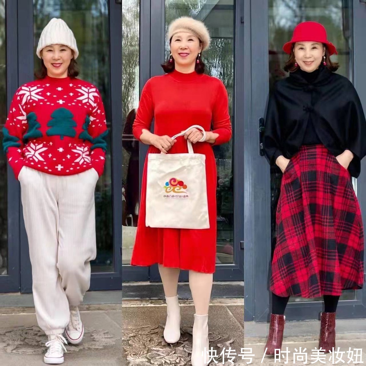 洋气 这位65岁奶奶真会穿,靠“高级配色”打造好气质,每套都洋气